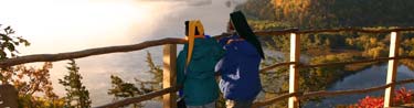 Kids at fire Point Overlook